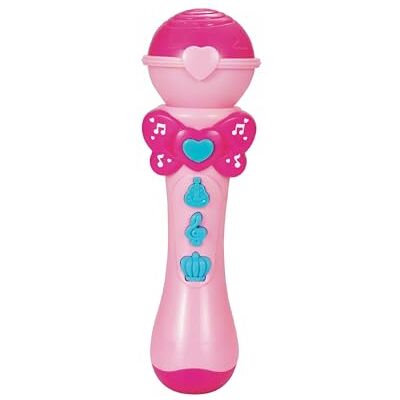 Baroni Toys Microphone pour enfants 3 ans avec lumières – microphone jouet musical avec effets sonores et lumineux pour petits chanteurs (micro rose) Baroni Toys Microphone pour enfants 3 ans avec lumières – microphone jouet musical avec effets sonores et lumineux pour petits chanteurs (micro rose)