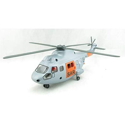Siku 2527, Hélicoptère de transport SAR, 1:50, Métal/Plastique, Argent, Civière et figurine à secourir incluses, Treuil à câble rétractable automatiquement Siku 2527, Hélicoptère de transport SAR, 1:50, Métal/Plastique, Argent, Civière et figurine à secourir incluses, Treuil à câble rétractable automatiquement