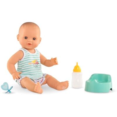 Corolle Mon Premier Poupon, Paul Fait Pipi Aqua, 36 cm, dès 2 Ans, 9000130580 Corolle Mon Premier Poupon, Paul Fait Pipi Aqua, 36 cm, dès 2 Ans, 9000130580