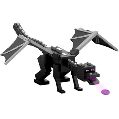 Mattel Minecraft Figurine Dragon de l’Ender Attaque Souffle de Dragon avec 10 disques, jouet géant de 55 cm de long, envergure d’environ 51 cm, ailes articulées et lanceur, JKC13 Mattel Minecraft Figurine Dragon de l’Ender Attaque Souffle de Dragon avec 10 disques, jouet géant de 55 cm de long, envergure d’environ 51 cm, ailes articulées et lanceur, JKC13
