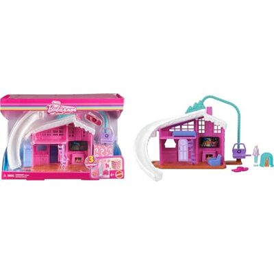 Barbie JFY51 Mini maison de poupée de campagne, mini villa de rêve avec surprise, environ 3,8 cm, meubles et accessoires, plus ascenseur et piscine (les styles peuvent varier) Barbie JFY51 Mini maison de poupée de campagne, mini villa de rêve avec surprise, environ 3,8 cm, meubles et accessoires, plus ascenseur et piscine (les styles peuvent varier)