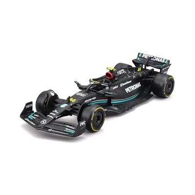 Bburago Mercedes AMG Petronas W14 Lewis Hamilton #44 2023 – Modèle réduit réaliste à l'échelle 1:43, piloté par Lewis Hamilton, sous licence officielle Mercedes, âge recommandé 3+ ans Bburago Mercedes AMG Petronas W14 Lewis Hamilton #44 2023 – Modèle réduit réaliste à l'échelle 1:43, piloté par Lewis Hamilton, sous licence officielle Mercedes, âge recommandé 3+ ans