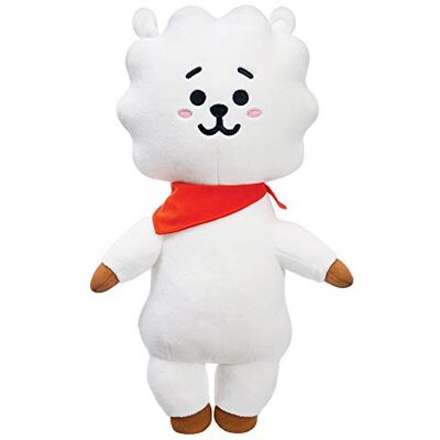 Aurora Produits officiels BT21 signés World, peluche RJ, moyen modèle, 61316, blanc Aurora Produits officiels BT21 signés World, peluche RJ, moyen modèle, 61316, blanc