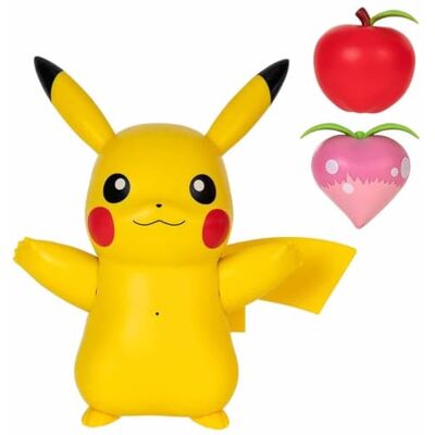 Pokémon Train and Play Pikachu Deluxe – Figurine Pikachu de 11,4 cm avec lumières, sons et membres mobiles plus accessoires interactifs Pokémon Train and Play Pikachu Deluxe – Figurine Pikachu de 11,4 cm avec lumières, sons et membres mobiles plus accessoires interactifs