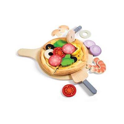 Hape playset Plateau à Pizza avec Beaucoup de Garnitures, E3173, Multicolore, ys/m Hape playset Plateau à Pizza avec Beaucoup de Garnitures, E3173, Multicolore, ys/m