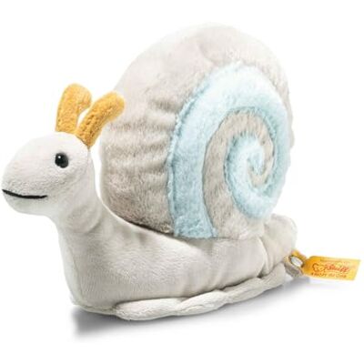 Steiff Snailly Escargot Soft Cuddly Friends, doudou escargot en peluche moelleuse pour jouer et câliner, en peluche douce pour une peau douce de bébé, lavable en machine Steiff Snailly Escargot Soft Cuddly Friends, doudou escargot en peluche moelleuse pour jouer et câliner, en peluche douce pour une peau douce de bébé, lavable en machine