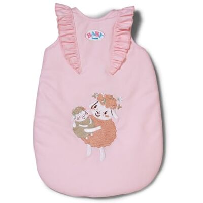 BABY born Sac de couchage fleuris pour poupons 36 et 43 cm Sac de couchage rose avec volants, fermeture auto-agrippante, adapté aux poupons de 36 et 43 cm BABY born Sac de couchage fleuris pour poupons 36 et 43 cm Sac de couchage rose avec volants, fermeture auto-agrippante, adapté aux poupons de 36 et 43 cm
