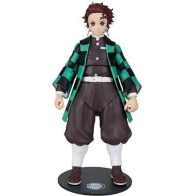 McFarlane Toys, Demon Slayer Tanjiro Figurine d'action de 17,8 cm, Netflix Demon Slayer Anime Series Figurine de collection avec base de collection – À partir de 12 ans McFarlane Toys, Demon Slayer Tanjiro Figurine d'action de 17,8 cm, Netflix Demon Slayer Anime Series Figurine de collection avec base de collection – À partir de 12 ans