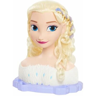 Disney La Reine des Neiges, Elsa, Tête à Coiffer Deluxe, 18 Accessoires de Coiffure inclus, Jouet pour enfants dès 3 ans, Giochi Preziosi FRND6 Disney La Reine des Neiges, Elsa, Tête à Coiffer Deluxe, 18 Accessoires de Coiffure inclus, Jouet pour enfants dès 3 ans, Giochi Preziosi FRND6