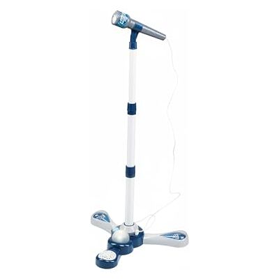 Baroni Toys Microphone pour enfants 3 ans avec lumières – microphone jouet musical avec effets sonores et lumineux pour petits chanteurs (microphone avec tige bleue) Baroni Toys Microphone pour enfants 3 ans avec lumières – microphone jouet musical avec effets sonores et lumineux pour petits chanteurs (microphone avec tige bleue)