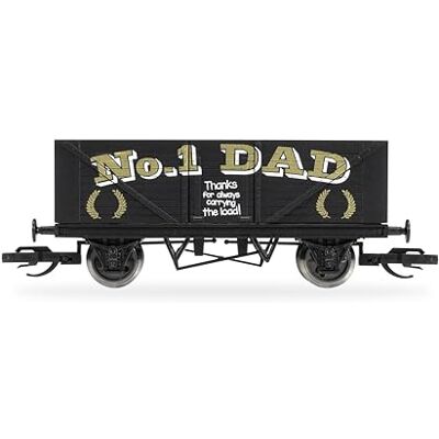 Hornby TT:120 Nr. 1 Papa Vatertags-Offener Güterwagen, Satinschwarz, Maßstab 1:120, ab 14 Jahren, Modellbahn-Rollmaterial Hornby TT:120 Nr. 1 Papa Vatertags-Offener Güterwagen, Satinschwarz, Maßstab 1:120, ab 14 Jahren, Modellbahn-Rollmaterial