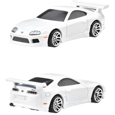 Hot Wheels Fast and Furio Brian O'Conner Auto Toyota Supra Blanc Modèle à l'échelle 1:64 Longueur 7 cm JBY33 Hot Wheels Fast and Furio Brian O'Conner Auto Toyota Supra Blanc Modèle à l'échelle 1:64 Longueur 7 cm JBY33