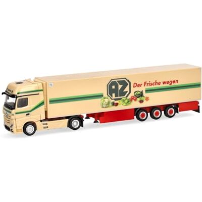 Herpa Camion Mercedes-Benz Actros L 18 Gigaspace semi-remorque frigorifique « AZ Kempen », échelle 1:87, pièce de collection, fabriqué en Allemagne, plastique Herpa Camion Mercedes-Benz Actros L 18 Gigaspace semi-remorque frigorifique « AZ Kempen », échelle 1:87, pièce de collection, fabriqué en Allemagne, plastique
