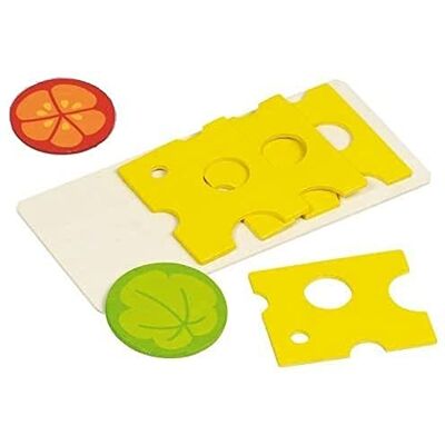 Goki 51811 Imitation Planche de Tranches de Fromage en Bois Goki 51811 Imitation Planche de Tranches de Fromage en Bois