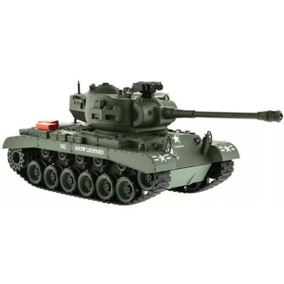 RC Toys Pleyer Char RC 1:18 USA M26 Pershing « Snow Leopard » Green, Brother Tank télécommandé avec fonction de tir BB RC Toys Pleyer Char RC 1:18 USA M26 Pershing « Snow Leopard » Green, Brother Tank télécommandé avec fonction de tir BB