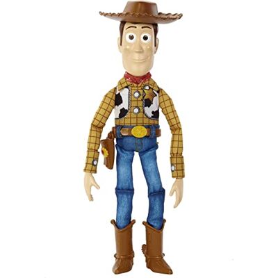 Mattel Disney Pixar Toy Story Roundup Fun Woody Grande figurine parlante articulée 30,5 cm de haut avec 20 phrases Détails authentiques, tissu peluche et plastique, HFY35 Mattel Disney Pixar Toy Story Roundup Fun Woody Grande figurine parlante articulée 30,5 cm de haut avec 20 phrases Détails authentiques, tissu peluche et plastique, HFY35