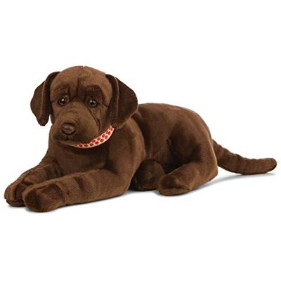 Living Nature Peluche Chien géant Labrador en peluche, brun chocolat (60 cm) Living Nature Peluche Chien géant Labrador en peluche, brun chocolat (60 cm)