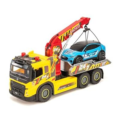 Dickie Toys Volvo Dépanneuse Giant Tow Truck (54 cm) avec voiture Ford (26 cm) Kit de jouets pour enfants à partir de 3 ans avec grue, roue libre, lumière et son, piles incluses Dickie Toys Volvo Dépanneuse Giant Tow Truck (54 cm) avec voiture Ford (26 cm) Kit de jouets pour enfants à partir de 3 ans avec grue, roue libre, lumière et son, piles incluses