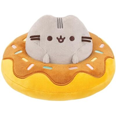 Aurora , 61573, Pusheen in a Chocolate Donut, 5In, Soft Toy, Grey Aurora , 61573, Pusheen in a Chocolate Donut, 5In, Soft Toy, Grey