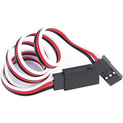 POFET Lot de 20 câbles d'extension servo 30 cm 3 broches JR tête mâle et tête femelle Futaba pour avion RC POFET Lot de 20 câbles d'extension servo 30 cm 3 broches JR tête mâle et tête femelle Futaba pour avion RC