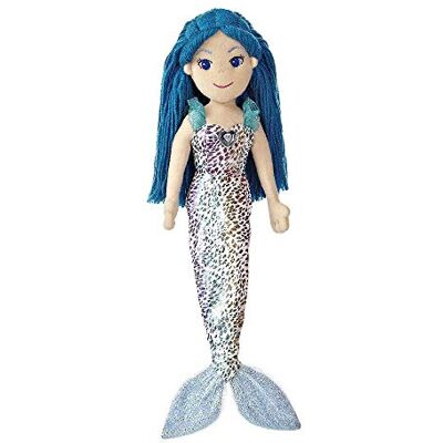 Aurora , 33067, Sea Sparkles Sirène Nerine, 46 cm, Peluche, Bleu Aurora , 33067, Sea Sparkles Sirène Nerine, 46 cm, Peluche, Bleu