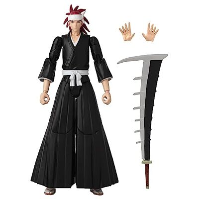 BANDAI Anime Heroes Bleach Figures Abarai Renji Figurine articulée avec bras et visages interchangeables Bleach 17 cm BANDAI Anime Heroes Bleach Figures Abarai Renji Figurine articulée avec bras et visages interchangeables Bleach 17 cm