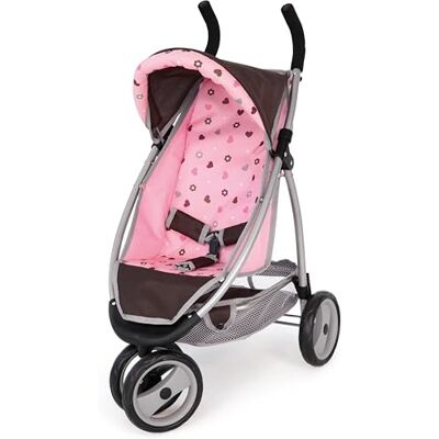 Bayer Design Poussette landau pour poupée roues avant pivotantes, poignée souple, avec panier intégré, pour les enfants à partir de 3 ans Bayer Design Poussette landau pour poupée roues avant pivotantes, poignée souple, avec panier intégré, pour les enfants à partir de 3 ans