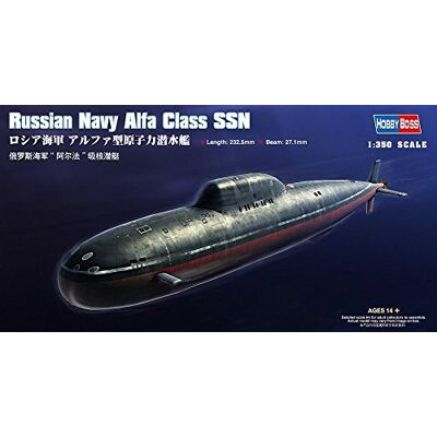 Hobbyboss 83528 - Sous-marin classe Alpha - Kit de modèle - Gris Hobbyboss 83528 - Sous-marin classe Alpha - Kit de modèle - Gris
