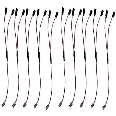 FLY RC 10 pcs 20 cm 3 Broches Servo Rallonge Fil Y-Harnais RC Servo Extension Splitter Câble Adaptateur Câble Plomb (1 JR Fiche Mâle à 2 Futaba Femelle Adaptateur) FLY RC 10 pcs 20 cm 3 Broches Servo Rallonge Fil Y-Harnais RC Servo Extension Splitter Câble Adaptateur Câble Plomb (1 JR Fiche Mâle à 2 Futaba Femelle Adaptateur)