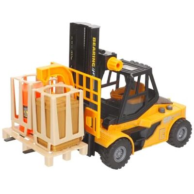 COLORBABY Speed & Go Chariot élévateur de jeu avec lumières et sons, système de friction, échelle 1:16, 10 x 26 x 14 cm, voitures pour enfants à partir de 3 ans, véhicules de construction (47976) COLORBABY Speed & Go Chariot élévateur de jeu avec lumières et sons, système de friction, échelle 1:16, 10 x 26 x 14 cm, voitures pour enfants à partir de 3 ans, véhicules de construction (47976)
