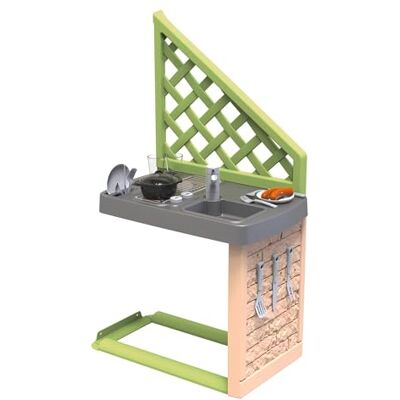 Smoby Life Cuisine d'été Compatible avec de Nombreuses Maisons Plaque Grill, Evier avec Robinet Matière Recyclée A Partir de 2 Ans Fabrication Française Smoby Life Cuisine d'été Compatible avec de Nombreuses Maisons Plaque Grill, Evier avec Robinet Matière Recyclée A Partir de 2 Ans Fabrication Française