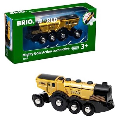 Brio World Goldene Batterielok mit Licht und Sound Brio World Goldene Batterielok mit Licht und Sound