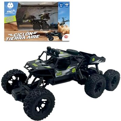 Bizak Cyclon 65430052 Véhicule RC 2 en 1, décollage automatique et manœuvres programmables, lumières LED, rechargeable, +5 ans Bizak Cyclon 65430052 Véhicule RC 2 en 1, décollage automatique et manœuvres programmables, lumières LED, rechargeable, +5 ans