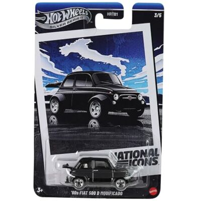 Hot Wheels véhicule de collection 60s Fiat 500D pour collectionneurs Hot Wheels véhicule de collection 60s Fiat 500D pour collectionneurs