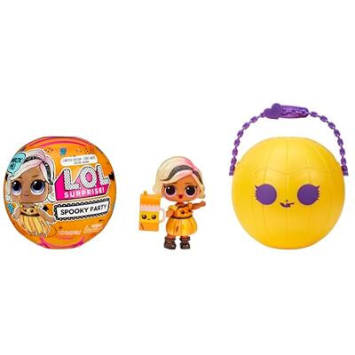 L.O.L. Surprise! L.O.L. Surprise ! Spooky Party Pumpkin Pretty Poupée en Édition Limitée avec 7 Surprises Emballage en Forme de Citrouille pour la Chasse aux Bonbons Collectionneurs et Enfants de Plus de 4 Ans L.O.L. Surprise! L.O.L. Surprise ! Spooky Party Pumpkin Pretty Poupée en Édition Limitée avec 7 Surprises Emballage en Forme de Citrouille pour la Chasse aux Bonbons Collectionneurs et Enfants de Plus de 4 Ans