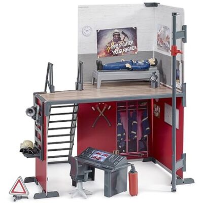 bruder Bworld 62702 Station de pompiers avec pompier Jouet à partir de 4 ans Caserne de pompiers Accessoires de pompiers bruder Bworld 62702 Station de pompiers avec pompier Jouet à partir de 4 ans Caserne de pompiers Accessoires de pompiers