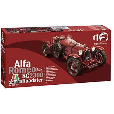 Italeri - Alfa Romeo 1:12 8C/2300 1931-33 Modélisme, Autonome, Bricolage, Loisirs, Collage, kit de Construction en Plastique, 4708S, Rouge, Taille Unique Italeri - Alfa Romeo 1:12 8C/2300 1931-33 Modélisme, Autonome, Bricolage, Loisirs, Collage, kit de Construction en Plastique, 4708S, Rouge, Taille Unique