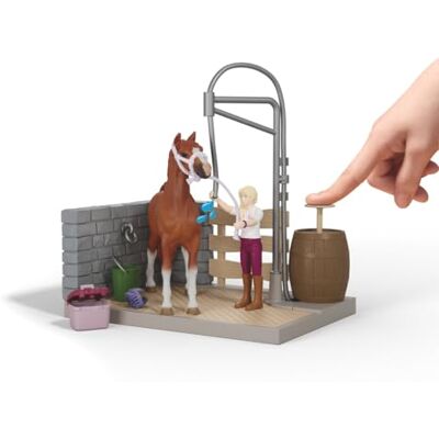 Schleich HORSE CLUB Lavage de chevaux de Sofia 42792 26 pièces Coffret de jeu à partir de 6 ans coffret avec figurines, nombreuses fonctions et accessoires jouet cheval réaliste Schleich HORSE CLUB Lavage de chevaux de Sofia 42792 26 pièces Coffret de jeu à partir de 6 ans coffret avec figurines, nombreuses fonctions et accessoires jouet cheval réaliste