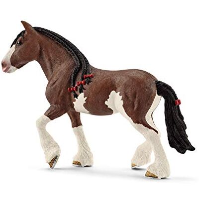 Schleich FARM WORLD Jument Clydesdale 13809 5 x 16 x 12 cm Figurine à partir de 3 ans figurine ferme figurine animale détaillée cadeau pour garçons et filles Schleich FARM WORLD Jument Clydesdale 13809 5 x 16 x 12 cm Figurine à partir de 3 ans figurine ferme figurine animale détaillée cadeau pour garçons et filles