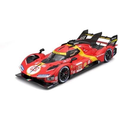 Bburago 1/18 Ferrari Racing 499P LMH 2023#50 Rouge NOUVEAUTÉ 2024 : Réplique métallique intérieur détaillé Portes et Capot ouvrants à l'échelle 1/18ème-Gagnante des 24h du Mans 2023 Bburago 1/18 Ferrari Racing 499P LMH 2023#50 Rouge NOUVEAUTÉ 2024 : Réplique métallique intérieur détaillé Portes et Capot ouvrants à l'échelle 1/18ème-Gagnante des 24h du Mans 2023