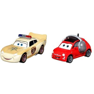Mattel Disney PIXAR Cars Flash McQueen Deputy Hazzard et Bella Cadavre Mattel Disney PIXAR Cars Flash McQueen Deputy Hazzard et Bella Cadavre