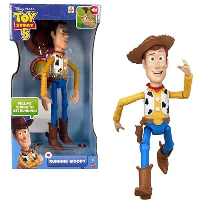 Mattel Disney · Pixar Toy Story 5 Figurine articulée Woody Course Effrénée de 30 cm avec plus de 50 répliques et effets sonores tirés du film, détails fidèles au film, JMW23 Mattel Disney · Pixar Toy Story 5 Figurine articulée Woody Course Effrénée de 30 cm avec plus de 50 répliques et effets sonores tirés du film, détails fidèles au film, JMW23