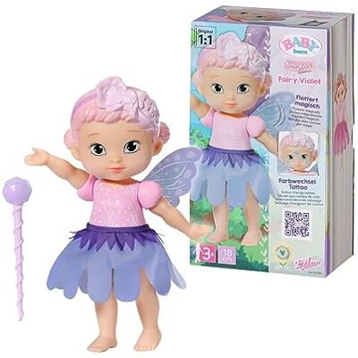 BABY born Zapf Creation Storybook La Fée Violet – Fée de 18 cm avec des Ailes Volantes – Contient 1 poupée, 1 Baguette Magique, 1 Socle, 1 Fond & 1 Livre d’Images – 3 Ans + – 833797 BABY born Zapf Creation Storybook La Fée Violet – Fée de 18 cm avec des Ailes Volantes – Contient 1 poupée, 1 Baguette Magique, 1 Socle, 1 Fond & 1 Livre d’Images – 3 Ans + – 833797
