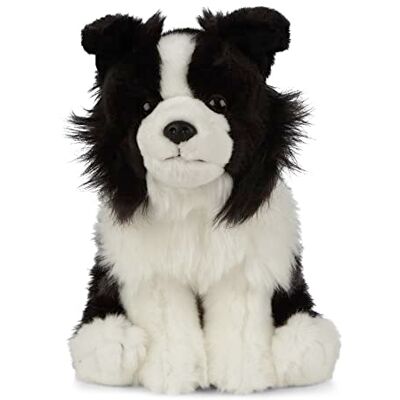 Living Nature Border Collie, Chien en Peluche Doux et Réaliste, Peluche Naturli, 20cm, Blanc,noir Living Nature Border Collie, Chien en Peluche Doux et Réaliste, Peluche Naturli, 20cm, Blanc,noir