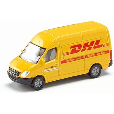 Siku 1085 – Voiture postale, Jaune, Métal/Plastique, Design logo DHL, Pneus en caoutchouc Siku 1085 – Voiture postale, Jaune, Métal/Plastique, Design logo DHL, Pneus en caoutchouc