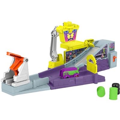 Fisher Price Coffret de Jeu QG de Lancement Légion du Zoom Batwheels DC avec Rampe, Lanceur et Farceur, Le Fourgon du Joker, à partir de 3 Ans, HNP07 Fisher Price Coffret de Jeu QG de Lancement Légion du Zoom Batwheels DC avec Rampe, Lanceur et Farceur, Le Fourgon du Joker, à partir de 3 Ans, HNP07