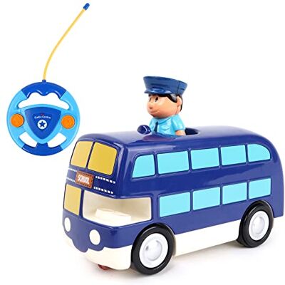 BABY CHALLENGE Baby Bus Mon Premier Véhicule 058422 Voiture Télécommandée Bleu Sonore Et Lumineux 1/50 Piles Non Incluses Plastique À Partir de 3 ans BABY CHALLENGE Baby Bus Mon Premier Véhicule 058422 Voiture Télécommandée Bleu Sonore Et Lumineux 1/50 Piles Non Incluses Plastique À Partir de 3 ans