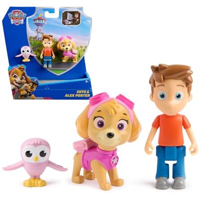 Paw Patrol Pat' Patrouille – Pack de figurines Skye, Alex Porter et hibou chanteur – Pat' Patrouille Jouets – Cadeau pour enfant de 3 ans + – Jouets pour enfants de 3 ans Paw Patrol Pat' Patrouille – Pack de figurines Skye, Alex Porter et hibou chanteur – Pat' Patrouille Jouets – Cadeau pour enfant de 3 ans + – Jouets pour enfants de 3 ans