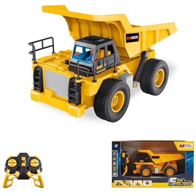 Mondo Motors Camion basculante, modèle à l'échelle 1:24, batterie rechargeable incluse, mouvements contrôlables par télécommande, jouet pour enfants 63849 Mondo Motors Camion basculante, modèle à l'échelle 1:24, batterie rechargeable incluse, mouvements contrôlables par télécommande, jouet pour enfants 63849