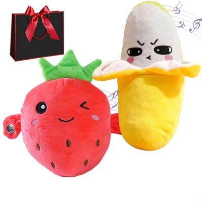 Qosigote Interactive Music Plush Toy, Banana Plush Musical Sensory Toy With Sounds, Support Clapping, Tapping And Rhythm Battle Gameplay, Perfect For Parent-Child Bonding,Family Party Moments (2PCS-b) Qosigote Interactive Music Plush Toy, Banana Plush Musical Sensory Toy With Sounds, Support Clapping, Tapping And Rhythm Battle Gameplay, Perfect For Parent-Child Bonding,Family Party Moments (2PCS-b)